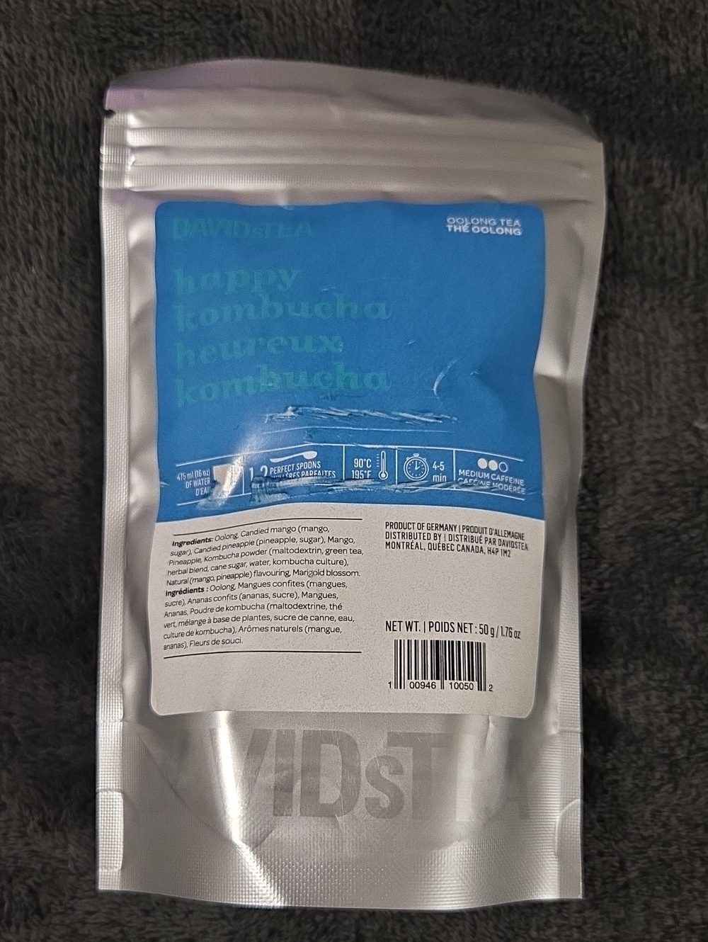 🌞2/$20🌞Sealed Davidatea HAPPY KOMBUCHA Loose Leaf Tea 50g Davids Tea